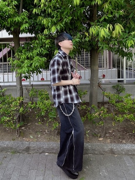 「LOVEHUNTER（ラブハンター）のアイテム」を使った、Teddy bear🧸さん（メンズ・177cm）の夏コーディネート