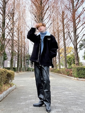 「G.O.C（ジーオーシー）のアイテム」を使った、Teddy bear🧸さん（メンズ・177cm）の冬コーディネート