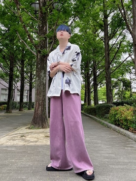 「tk.TAKEO KIKUCHI（ティーケータケオキクチ）のアイテム」を使った、Teddy bear🧸さん（メンズ・177cm）の夏コーディネート