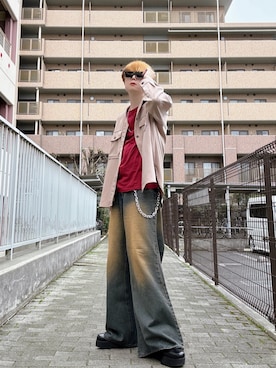 「EMMA CLOTHES（エマクローズ）のアイテム」を使った、Teddy bear🧸さん（メンズ・177cm）の春コーディネート