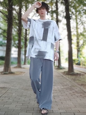 「SPADE（スペード）のアイテム」を使った、Teddy bear🧸さん（メンズ・177cm）の夏コーディネート