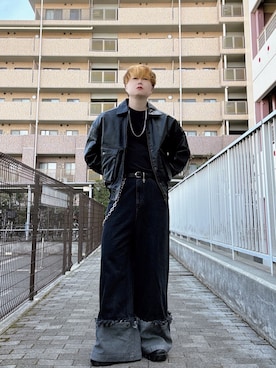 「Java（ジャバ）のアイテム」を使った、Teddy bear🧸さん（メンズ・177cm）の春コーディネート