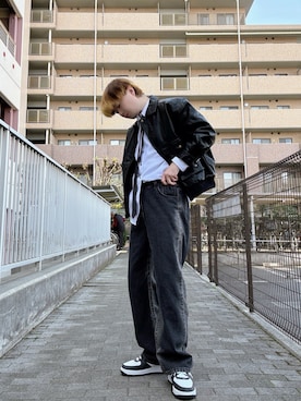 「Java（ジャバ）のアイテム（ジャケット/アウター）」を使った、Teddy bear🧸さん（メンズ・177cm）の春コーディネート