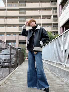 「EVRIS（エヴリス）のアイテム」を使った、Teddy bear🧸さん（メンズ・177cm）の春コーディネート