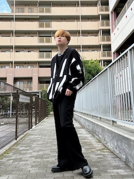 「アイテム（ドレスシューズ）」を使った、Teddy bear🧸さん（メンズ・177cm）の秋コーディネート