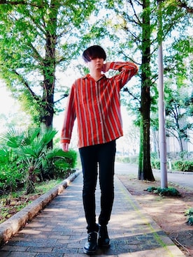 「AZ by junhashimoto（エーゼイ バイ ジュンハシモト）のアイテム」を使った、Teddy bear🧸さん（メンズ・177cm）の秋コーディネート