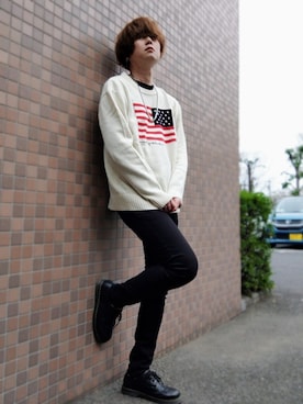 Teddy bear🧸さん（メンズ・177cm）の春コーディネート