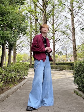 Teddy bear🧸さん（メンズ・177cm）の春コーディネート