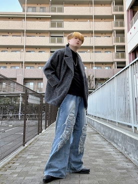 「LOVEHUNTER（ラブハンター）のアイテム」を使った、Teddy bear🧸さん（メンズ・177cm）の春コーディネート