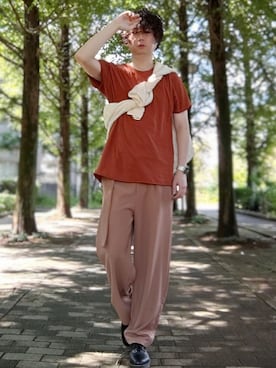 「FOREVER 21（フォーエバー トゥエンティーワン）のアイテム（トップス）」を使った、Teddy bear🧸さん（メンズ・177cm）の秋コーディネート