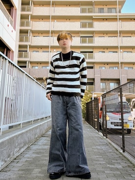 「NO WAY（ノーウェイ）の/Bz/シンプルチェーンネックレス/チェーンネックレス(RZ)（ネックレス、シルバー系）」を使った、Teddy bear🧸さん（メンズ・177cm）の春コーディネート