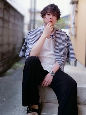 「SPADE（スペード）のアイテム」を使った、Teddy bear🧸さん（メンズ・177cm）の夏コーディネート