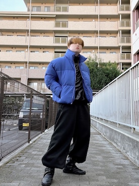 「G.O.C（ジーオーシー）のアイテム」を使った、Teddy bear🧸さん（メンズ・177cm）の冬コーディネート