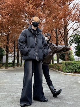 「シミラールック」｜「アイテム（アクセサリー）」を使った、Teddy bear🧸さん（メンズ・177cm）の冬コーディネート