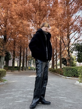 「アイテム（リング）」を使った、Teddy bear🧸さん（メンズ・177cm）の冬コーディネート