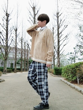 「YARD PLUS（ヤードプリュス）のアイテム」を使った、Teddy bear🧸さん（メンズ・177cm）の春コーディネート