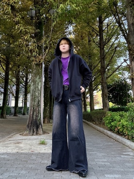 「アイテム（リング）」を使った、Teddy bear🧸さん（メンズ・177cm）の秋コーディネート