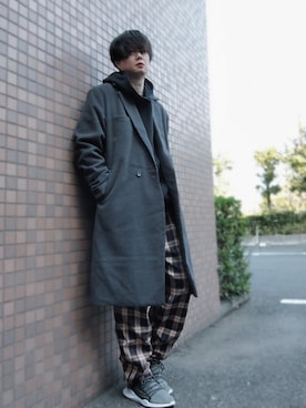 「MONO-MART（モノマート）のアイテム（その他アウター）」を使った、Teddy bear🧸さん（メンズ・177cm）の春コーディネート