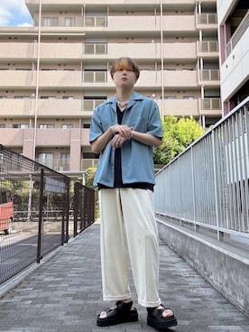「アイテム（ネックレス）」を使った、Teddy bear🧸さん（メンズ・177cm）の夏コーディネート