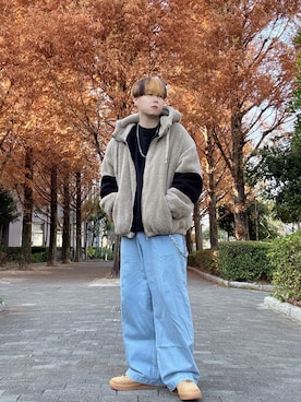 「アイテム（財布/小物）」を使った、Teddy bear🧸さん（メンズ・177cm）の冬コーディネート