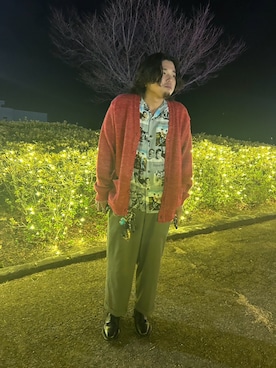 「WACKO MARIA（ワコマリア）のアイテム」を使った、きゃつみさん（メンズ・170cm）の冬コーディネート