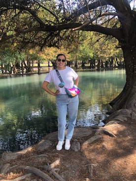 「Ray-Ban（レイバン）のアイテム」を使った、Faby Arroyoさん（レディース・170cm）の冬コーディネート