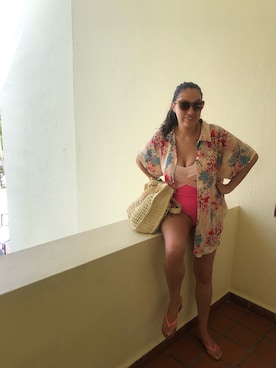 「OLD NAVY（オールドネイビー）のアイテム」を使った、Faby Arroyoさん（レディース・170cm）の冬コーディネート