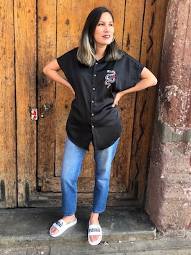 「asos（エイソス）のアイテム（トップス）」を使った、Faby Arroyoさん（レディース・170cm）の夏コーディネート