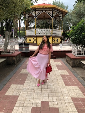 「MICHAEL KORS（マイケルコース）のアイテム」を使った、Faby Arroyoさん（レディース・170cm）の夏コーディネート