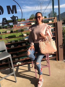 「H&M」｜Faby Arroyoさん（レディース・170cm）の秋コーディネート