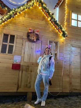 「アイテム（ランドセル）」を使った、Faby Arroyoさん（レディース・170cm）の秋コーディネート