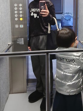 「ハート」｜「アイテム（スリッポン）」を使った、さっきーさん（レディース・158cm）の冬コーディネート
