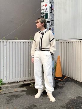 「HARE（ハレ）のTOROMIスタンドシャツ(HARE)（シャツ/ブラウス）」を使った、yuriaさん（レディース・168cm）の冬コーディネート