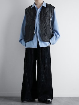 「アイテム（ベスト）」を使った、itsukiさん（メンズ・167cm）の秋コーディネート