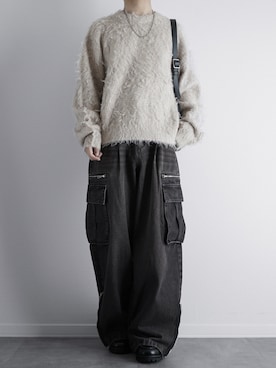 「アイテム（カーゴパンツ）」を使った、itsukiさん（メンズ・167cm）の秋コーディネート