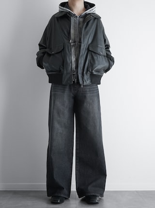 「SOCCE(ソーシー)のヴィンテージライクダブルZIPパーカー(パーカー)」を使った、itsukiさん(メンズ・167cm)の春コーディネート