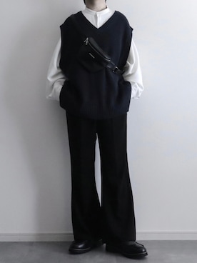 「アイテム（ボディバッグ/ウエストポーチ）」を使った、itsukiさん（メンズ・167cm・20代）の秋コーディネート