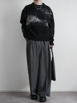 「HARE(ハレ)の【NARRIL】Wool Blend Trousers(スラックス)」を使った、itsukiさん(メンズ・167cm)の秋コーディネート