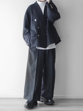 「soerte（ソエルテ）のアイテム（ジャケット/アウター）」を使った、itsukiさん（メンズ・167cm）の冬コーディネート