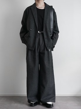 「SOCCE（ソーシー）のアイテム（パンツ）」を使った、itsukiさん（メンズ・167cm）の秋コーディネート