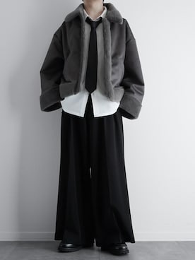 「アイテム（ネクタイ）」を使った、itsukiさん（メンズ・167cm・20代）の冬コーディネート