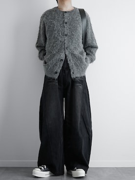 「アイテム（カーディガン/ボレロ）」を使った、itsukiさん（メンズ・167cm）の冬コーディネート