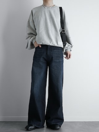 「Knuth Marf（クヌースマーフ）のKerror design sweat(unisex)（スウェット）」を使った、itsukiさん（メンズ・167cm）の春コーディネート