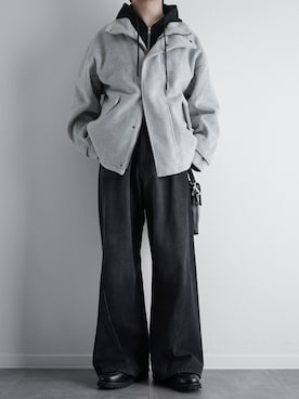 「アイテム（ローファー）」を使った、itsukiさん（メンズ・167cm）の冬コーディネート