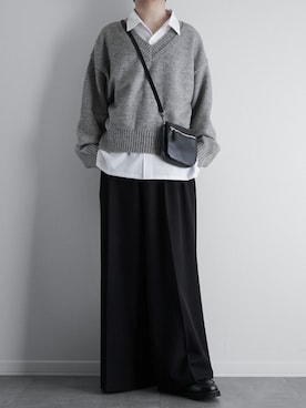「スラックス」｜「アイテム（その他）」を使った、itsukiさん（メンズ・167cm）の秋コーディネート