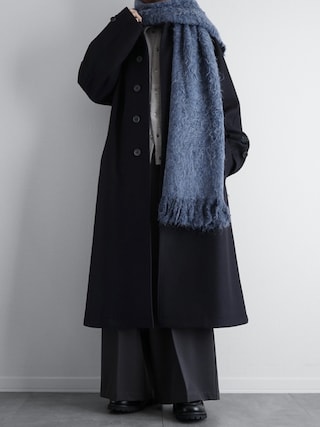 「WYM LIDNM（ウィム バイ リドム）のMOHAIR BLEND KNIT SHIRT CARDIGAN（ニット/セーター）」を使った、itsukiさん（メンズ・167cm）の冬コーディネート