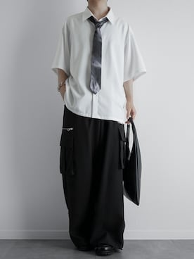 「アイテム（カーゴパンツ）」を使った、itsukiさん（メンズ・167cm・20代）の夏コーディネート