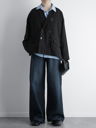 「SOCCE（ソーシー）の【セットアップ可】ダブルテーラードジャケット（テーラードジャケット）」を使った、itsukiさん（メンズ・167cm）の春コーディネート