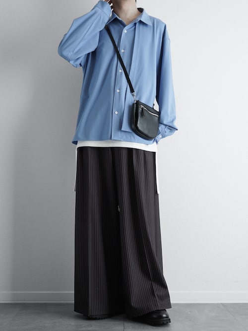 UNISEX》Goat Leather Flap Mini Shoulder Bag/ゴートレザーフラップ