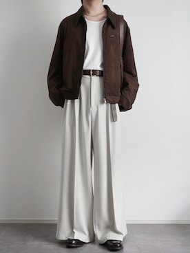 「SOCCE（ソーシー）のアイテム（パンツ）」を使った、itsukiさん（メンズ・167cm）の秋コーディネート